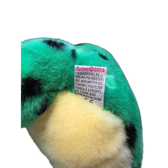Ty Classic Large Lilypad Green Frog Plush Stuffed Animal - Picture 10 of 10